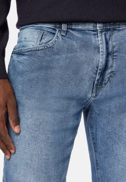 Jeans-Boggi Milano 5 Poches En Denim Clair