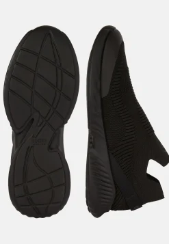 Sneakers-Boggi Milano Baskets Willow Noires En Fil Recyclé