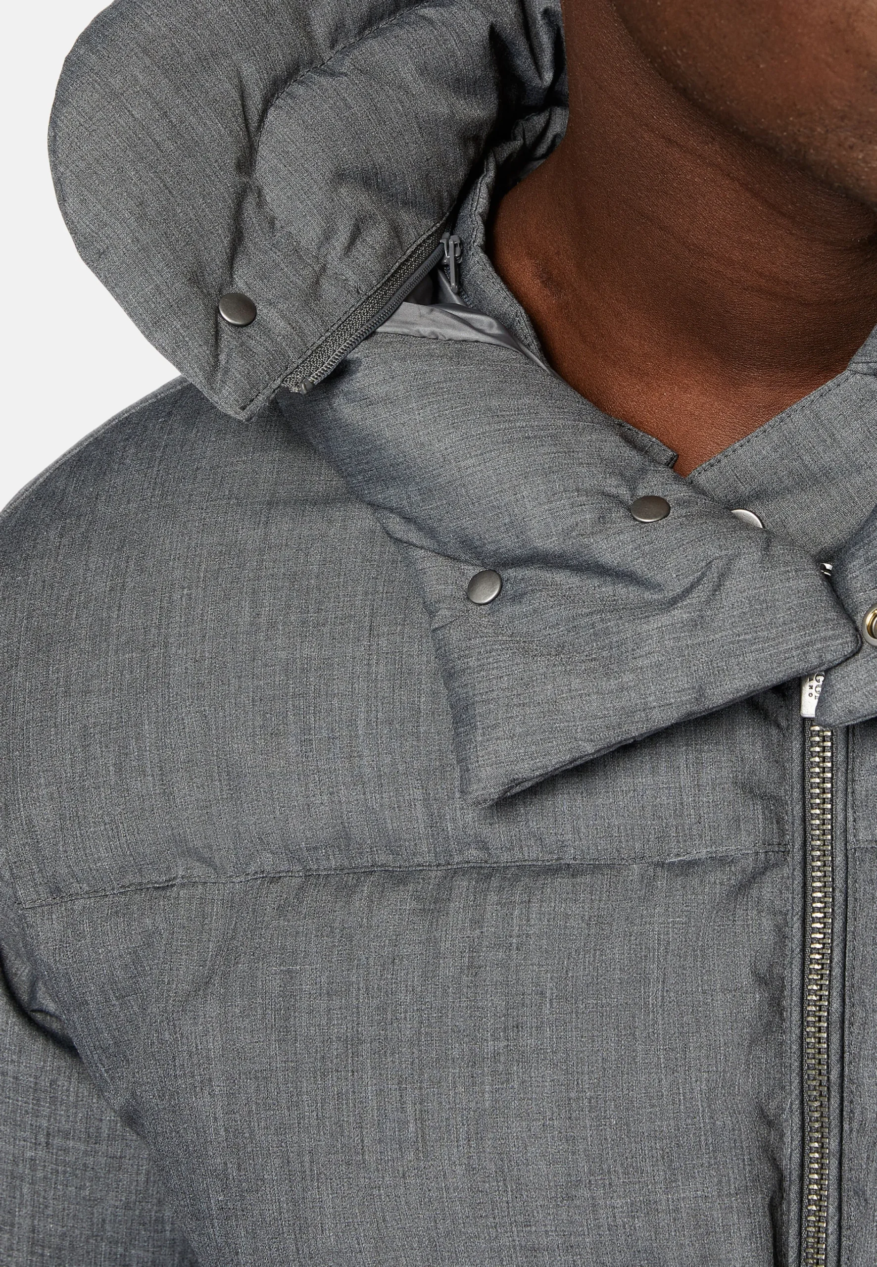 Blousons-Boggi Milano Bomber En Tissu Technique En Plume D'Oie Gris