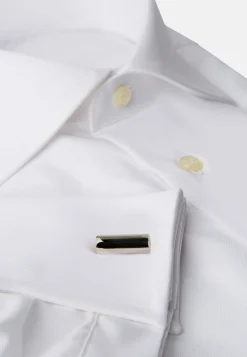 Boutons De Manchette-Boggi Milano Boutons De Manchette Barre Avec Logo Argent