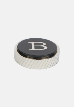Boutons De Manchette-Boggi Milano Boutons De Manchette Ronds Lettre B Noir
