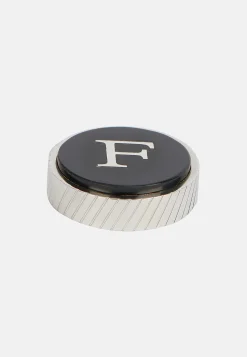 Boutons De Manchette-Boggi Milano Boutons De Manchette Ronds Lettre F Noir