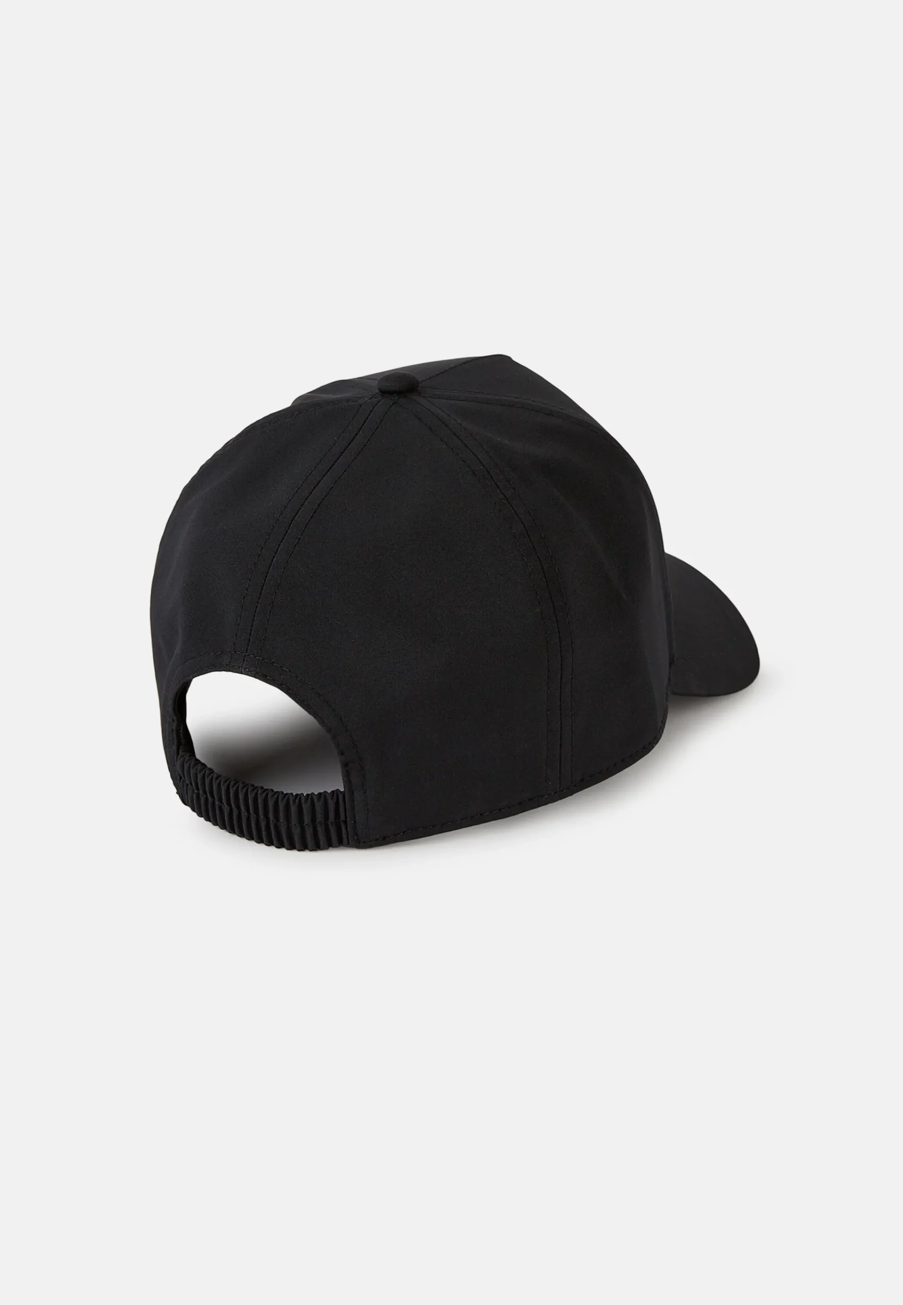 Bonnets-Boggi Milano Casquette Avec Visière En Tissu Technique Noir