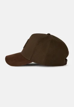 Bonnets-Boggi Milano Casquette Avec Visière Et Broderie En Coton Marron
