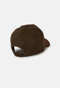 Bonnets-Boggi Milano Casquette Avec Visière Et Broderie En Coton Marron