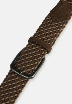 Ceintures-Boggi Milano Ceinture Tressée Extensible Marron