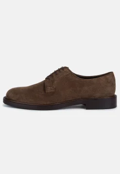 Classiques-Boggi Milano Chaussures Modèle Derby En Daim Marron