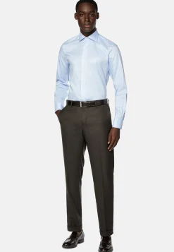 Chemises Habillées-Boggi Milano Chemise à Micromotif En Coton Slim Fit