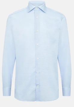 Chemises Habillées-Boggi Milano Chemise à Micromotif En Coton Slim Fit