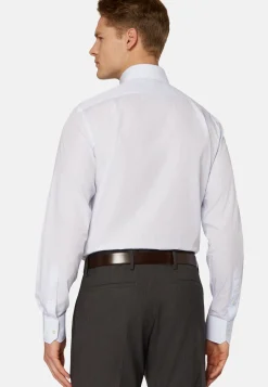 Chemises Habillées-Boggi Milano Chemise À Rayures En Coton Regular Fit Bleu clair