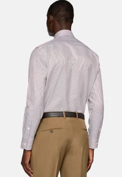 Chemises Habillées-Boggi Milano Chemise À Rayures En Coton Regular Fit