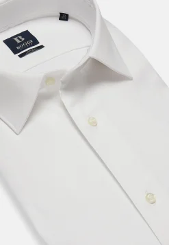 Chemises Habillées-Boggi Milano Chemise he En Coton Pinpoint Slim Fit Blanc