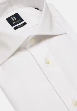 Chemises Habillées-Boggi Milano Chemise Blanche Pin Point En Coton Regular Fit