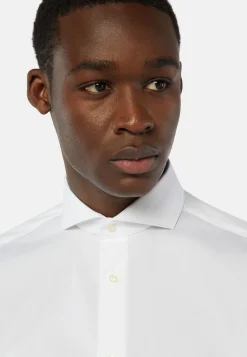 Chemises Habillées-Boggi Milano Chemise Blanche Pin Point En Coton Regular Fit