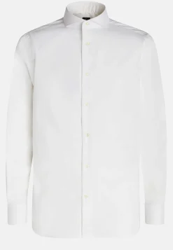Chemises Habillées-Boggi Milano Chemise Blanche Pin Point En Coton Regular Fit