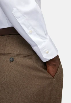 Chemises Habillées-Boggi Milano Chemise En Coton Nylon Extensible Slim Fit Blanc