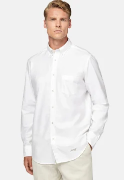 Chemises Décontractée-Boggi Milano Chemise En Coton Oxford Bio Coupe Droite