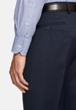 Chemises Habillées-Boggi Milano Chemise En Coton Pinpoint Regular Fit Bleu