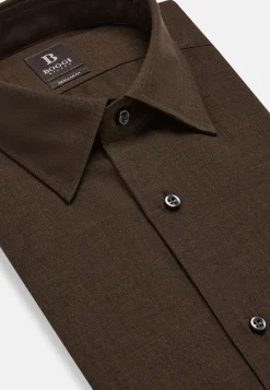 Chemises Habillées-Boggi Milano Chemise En Laine Regular Fit