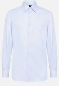 Chemises Habillées-Boggi Milano Chemise En Sergé De Coton Regular Fit