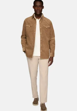 Chemises Décontractée-Boggi Milano Chemise En Velours De Coton Regular Fit