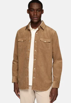 Chemises Décontractée-Boggi Milano Chemise En Velours De Coton Regular Fit