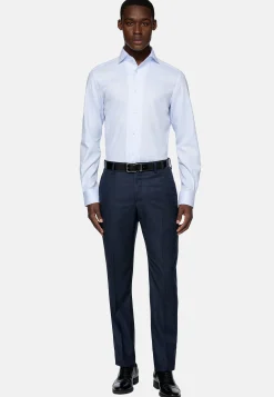 Chemises Habillées-Boggi Milano Chemise Nid D'Abeille En Coton Regular Fit