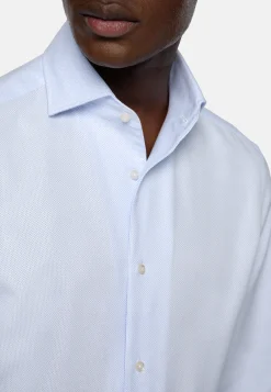 Chemises Habillées-Boggi Milano Chemise Nid D'Abeille En Coton Regular Fit