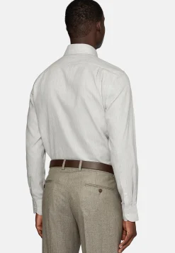 Chemises Habillées-Boggi Milano Chemise Nid D'Abeille En Coton Regular Fit