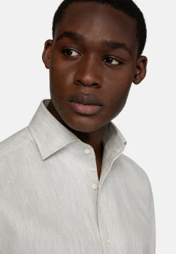 Chemises Habillées-Boggi Milano Chemise Nid D'Abeille En Coton Regular Fit