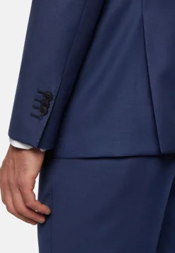 Costumes-Boggi Milano Costume En Pure Laine Bleu