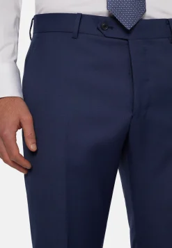 Costumes-Boggi Milano Costume En Pure Laine Bleu