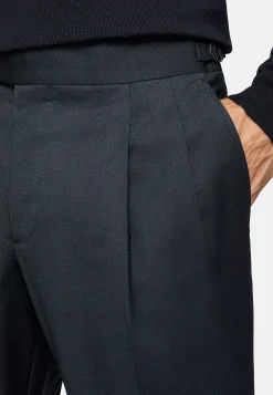 Costumes-Boggi Milano Costume Bleu Marine En Laine Extensible