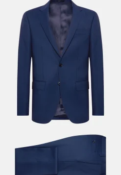 Costumes-Boggi Milano Costume Bleu Roi En Pure Laine Bleu royal