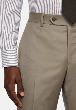 Costumes-Boggi Milano Costume Gris Tourterelle En Pure Laine Taupe