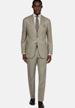 Costumes-Boggi Milano Costume Gris Tourterelle En Pure Laine Taupe