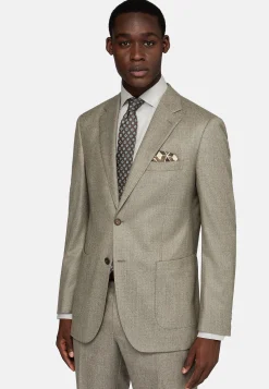 Costumes-Boggi Milano Costume Gris Tourterelle En Pure Laine Taupe