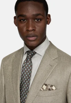 Costumes-Boggi Milano Costume Gris Tourterelle En Pure Laine Taupe