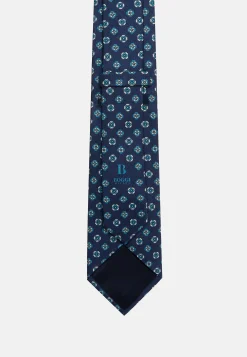 Cravates-Boggi Milano Cravate Motif Floral En Soie