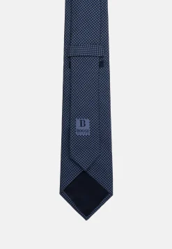Cravates-Boggi Milano Cravate Motif Pied-De-Poule En Soie