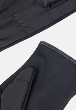 Gants-Boggi Milano Gants Matelassés En Tissu Technique Noir