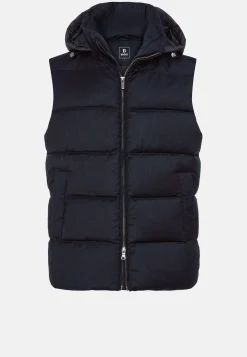 Blousons-Boggi Milano Gilet En Flanelle Rembourré De Plumes À Capuche