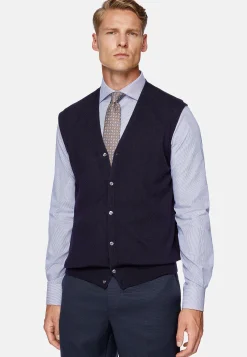 Tricots-Boggi Milano Gilet En Laine Mérinos