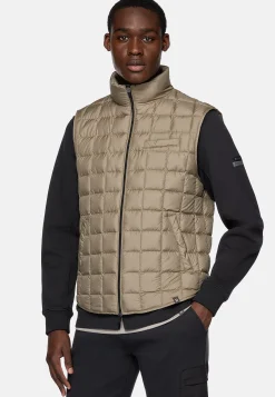 Blousons-Boggi Milano Gilet En Tissu Technique De Plume D'Oie