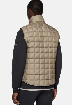Blousons-Boggi Milano Gilet En Tissu Technique De Plume D'Oie