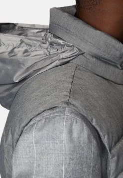 Blousons-Boggi Milano Gilet En Tissu Technique De Plume D'Oie Gris