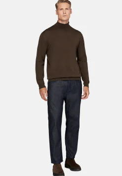 Jeans-Boggi Milano Jean En Denim De Coton Bleu Foncé