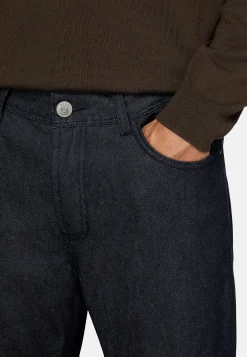 Jeans-Boggi Milano Jean En Denim De Coton Bleu Foncé