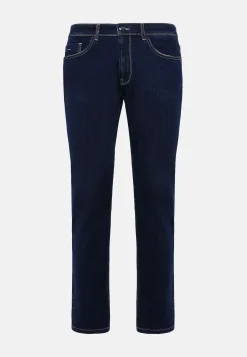 Jeans-Boggi Milano Jean En Denim Extensible Bleu Foncé