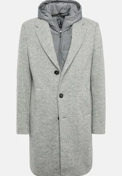 Manteaux-Boggi Milano Manteau En Jersey De Laine Avec Plastron